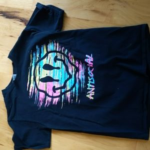 Antisocial black tee